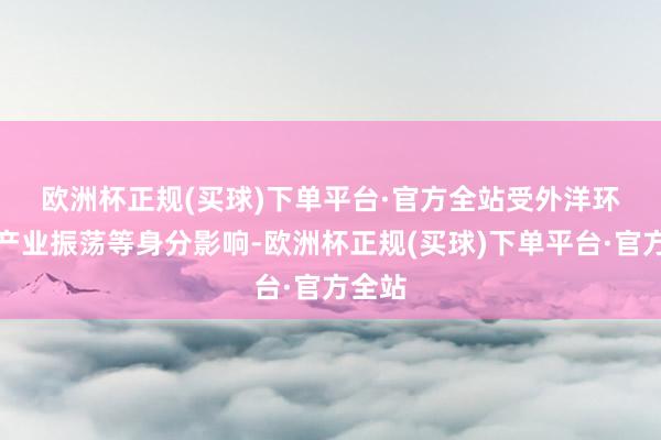 欧洲杯正规(买球)下单平台·官方全站　　受外洋环境及产业振荡等身分影响-欧洲杯正规(买球)下单平台·官方全站